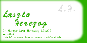 laszlo herczog business card